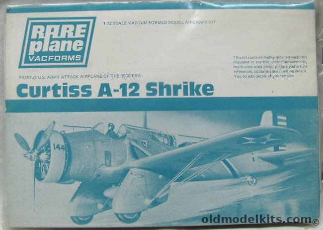 Rareplane 1/72 Curtiss A-12 Shrike plastic model kit